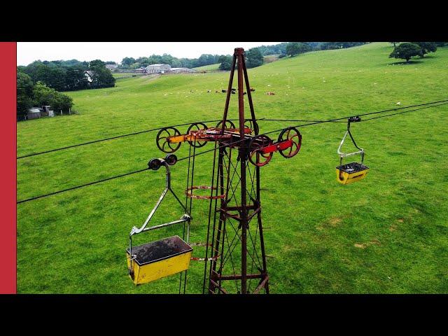 The UK's last aerial ropeway uses no power, moves 300 tonnes a day, and will be gone by 2036.