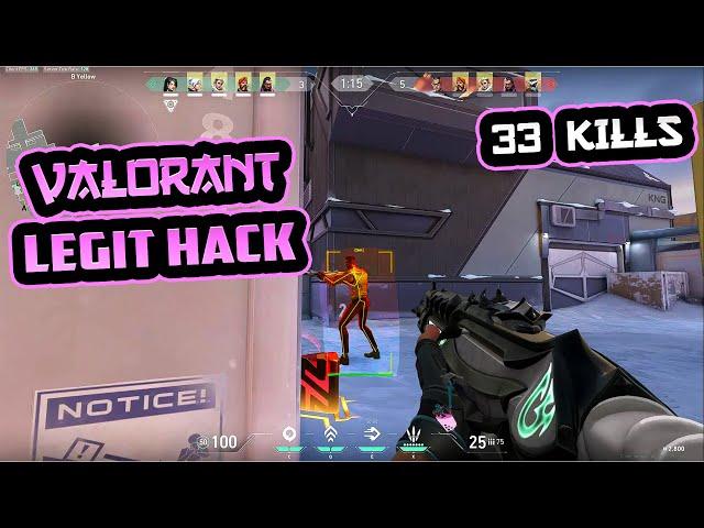 Valorant Legit Hacking 33 Elimination (ROAD TO RADIANT) #1