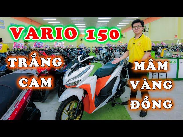 VARIO 150 TRẮNG CAM - MÂM VÀNG ĐỒNG - XE MÁY THÀNH TÂM