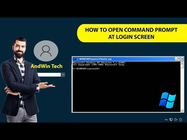How to Open Command Prompt at Login Screen Windows 11 | Open CMD on Login Screen | Command Prompt