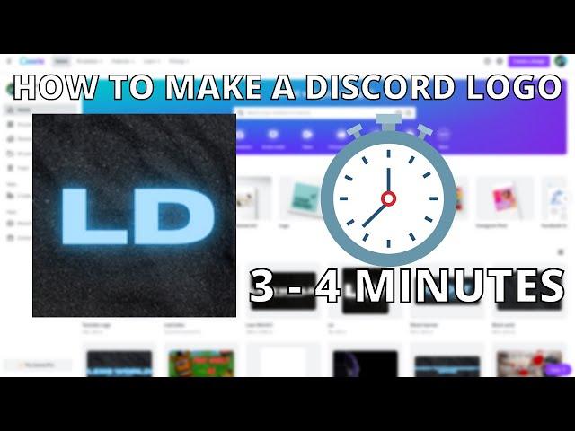 How to make a Simple & Easy Discord Logo Using CANVA┃Logos #1