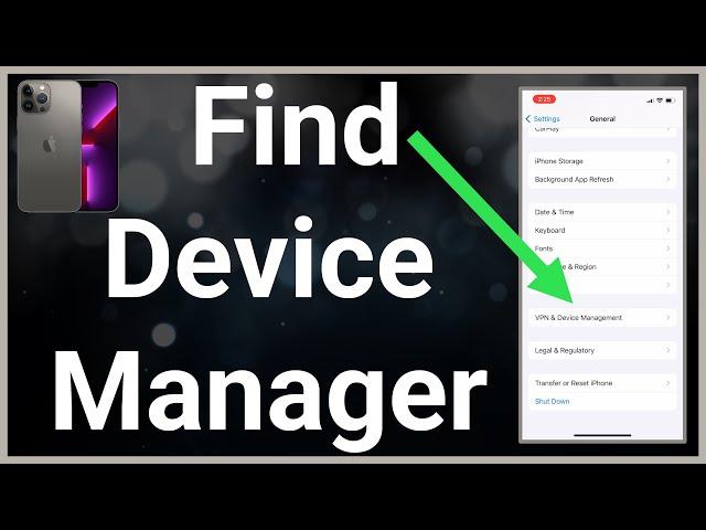 How To Find Profile And Device Management On iPhone