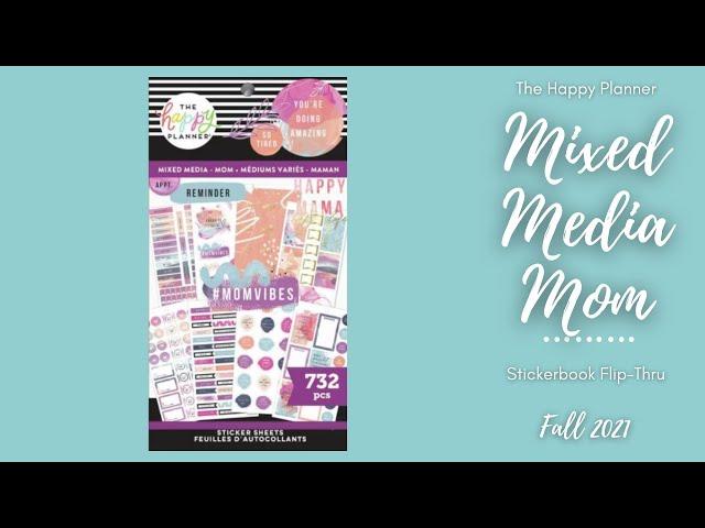 Mixed Media Mom | Sticker Book Flip-Thru | The Happy Planner | Fall 2021