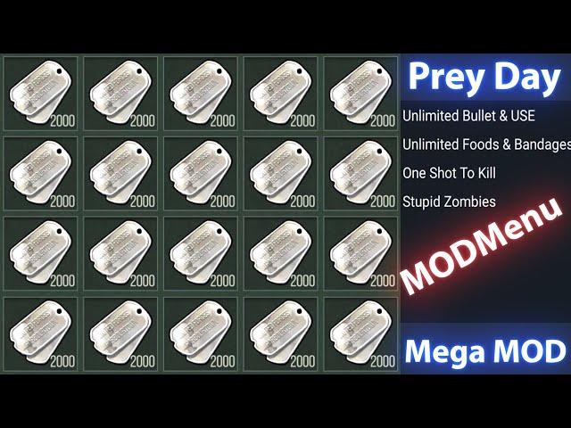 Hack Prey Day survive MEGA Mod Menu - INFINITE Silver Tag and Bandages PVP