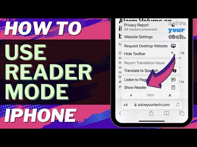 iOS 17: How to Use Reader Mode on iPhone