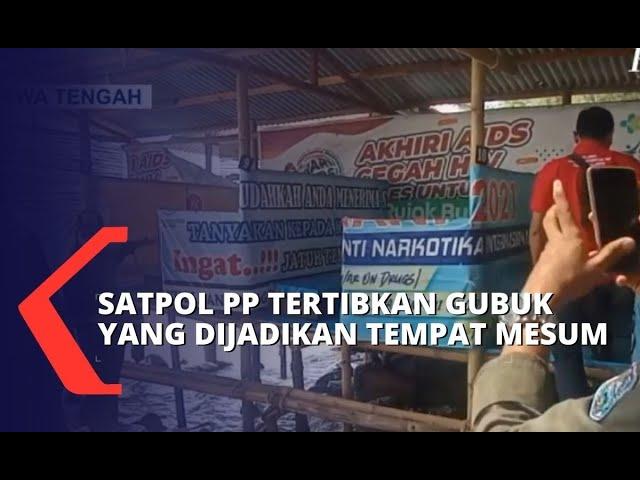 Gubuk Mesum Ditertibkan Satpol PP Usai Video Sejoli Pelajar Viral