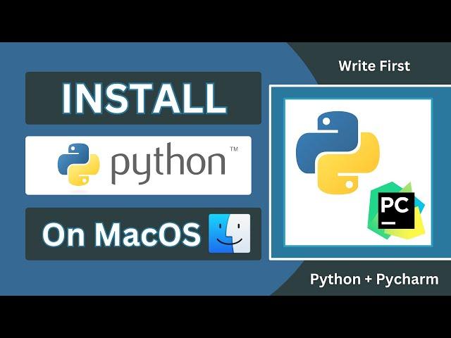 Install Python on MacOS | Setup python and Pycharm on Mac