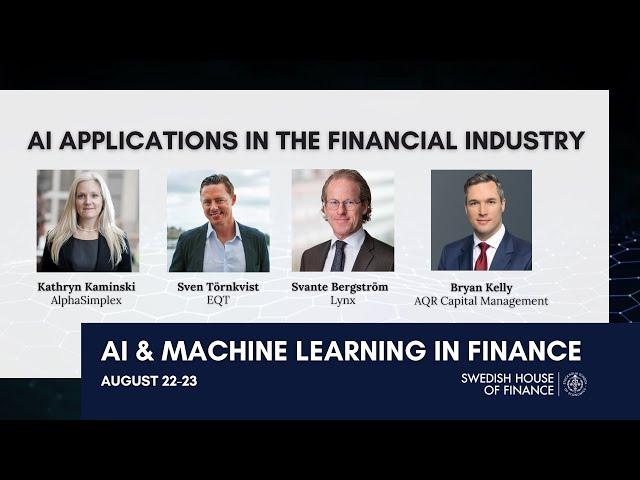 AI & Machine Learning in Finance: AI Applications in the Financial Industry - Panel Discussion