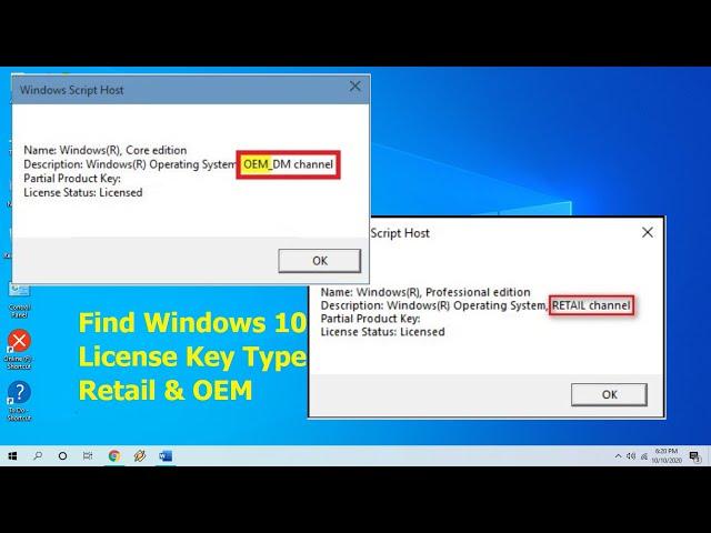 How to Check Which Windows 10 License Key you have Retail or OEM?