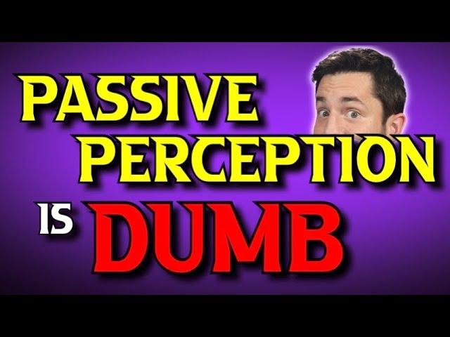 STOP Using Passive Perception Wrong! D&D Passive Scores