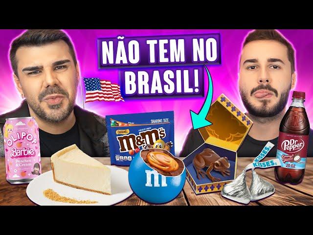 PROVANDO COMIDAS DOS ESTADOS UNIDOS QUE NÃO SÃO VENDIDAS NO BRASIL! - Titi Fabri