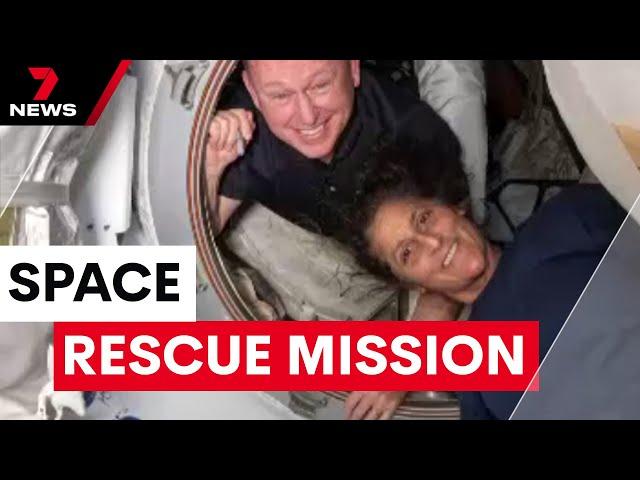 Space rescue mission underway | 7NEWS