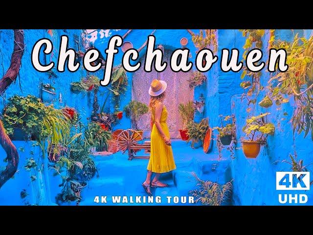 CHEFCHAOUEN  MOST BEAUTIFUL PLACE IN MOROCCO ️ | 4K UHD Walking Tour with Captions