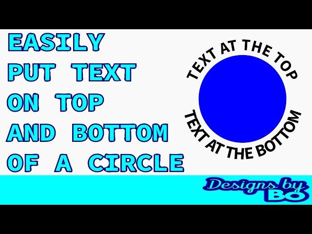 How To Easily Put Text On The Top And Bottom Of A Circle In Inkscape