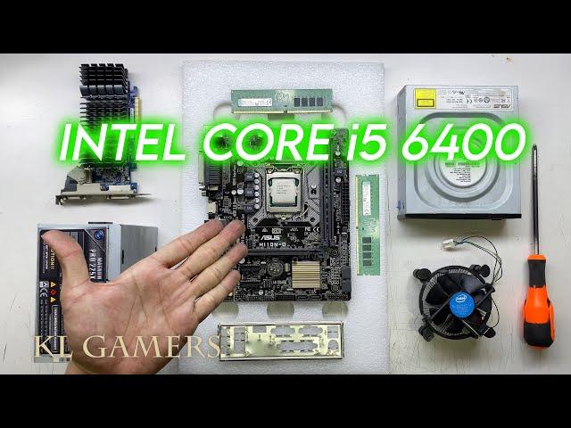 intel Core i5 6400 ASUS H110M-D ASUS GT610 Desktop PC Build