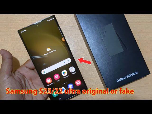 How to check samsung s23 ultra original or fake