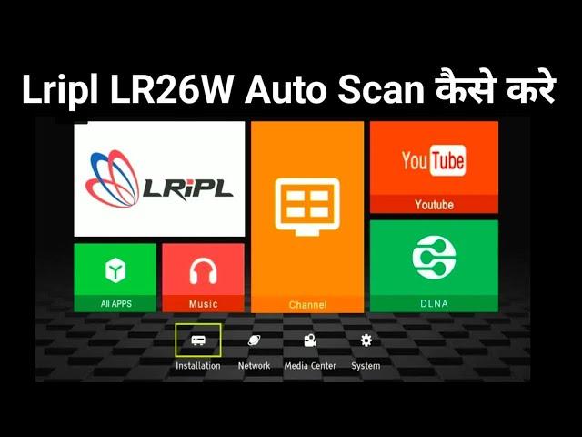 Lripl LR26W Free Dish Channels Auto Scan || DD Free Dish New Channel Setting