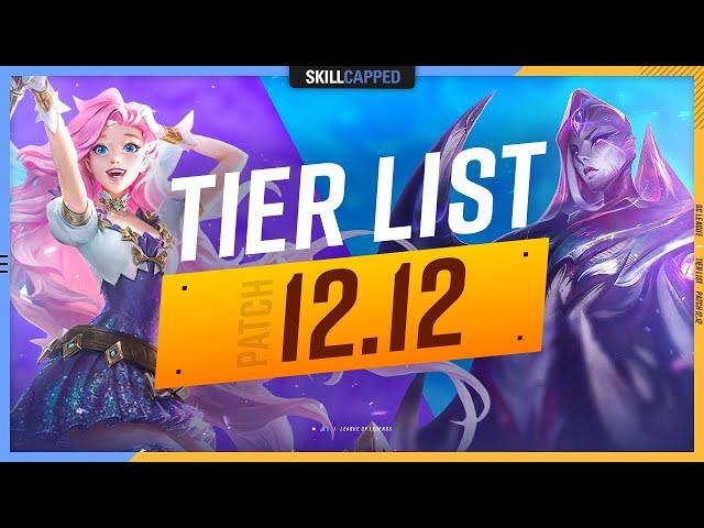 NEW TIER LIST for PATCH 12.12 - League of Legends