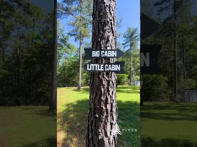 Lazy Pines Texas: Big Cabin and Little Cabin video.