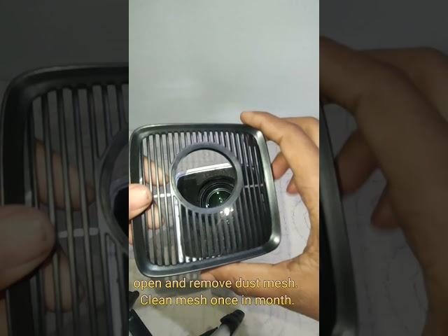 wzatco Yuva Go Projector dust mesh open & cleaning