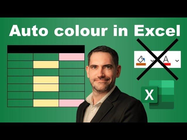 Automatically colour in Excel based on criteria/table headers