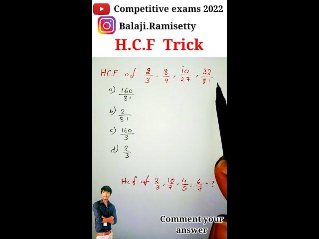 HCF and LCM Aptitude Tricks | HCF by division method | HCF Maths | Shortcuts & Tricks