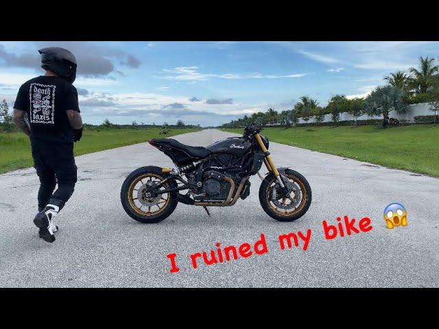 CUSTOM FTR1200S Before & After! Walk around, start up, exhaust sounds!