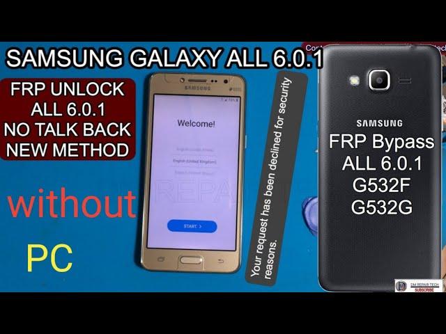 Samsung G532F FRP Bypass | Samsung Grand Prime Plus Google Account Unlock | Without PC