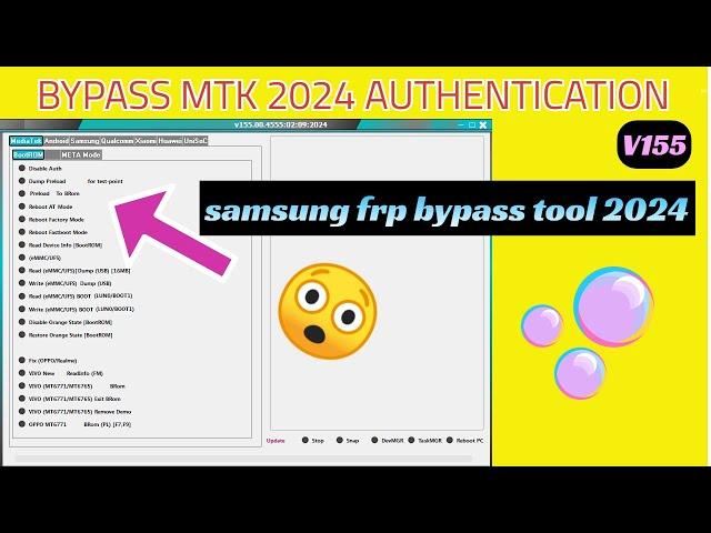 MTK Auth Bypass Tool v155.00.4555 | MI Unlock tool | SAMSUNG FRP BYPASS 2024