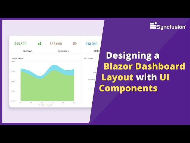 Designing a Blazor Dashboard Layout with UI components