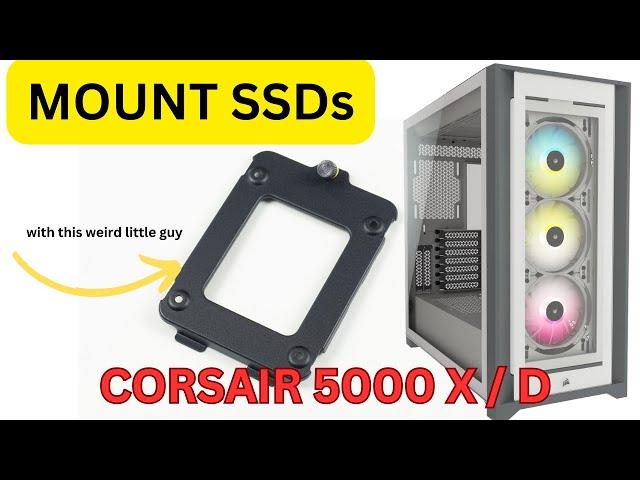 How to mount your SSD with the Corsair 5000X / 5000D Brackets