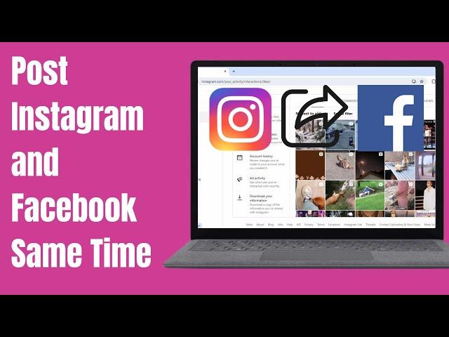 How to Post to Instagram and Facebook at the same time (Laptop/PC) 2024