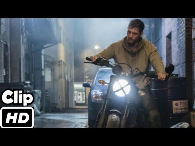 Bike Chase Scene in Hindi "YOU ARE A LOSER EDDIE" Scene Venom Movie Clip HD