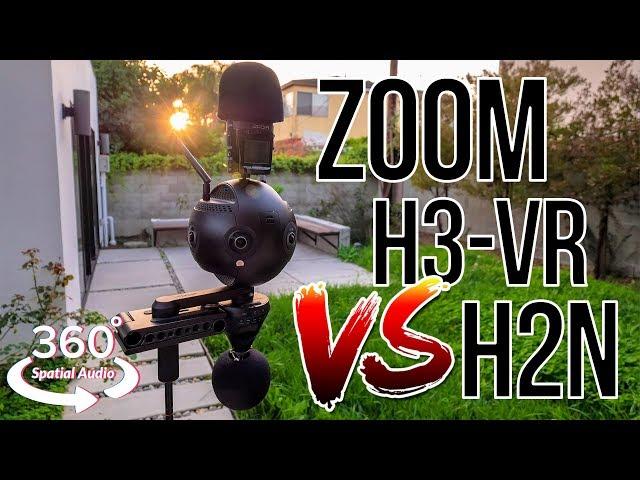 Zoom H3-VR vs H2N vs Insta360 Pro 2 in 360° w/ Spatial Audio (8D Audio )