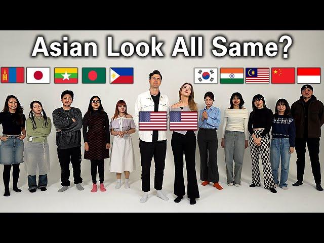 American Guess 10 Asian's Nationality! l Do You Think They Look All the Same?