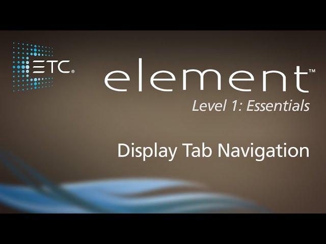 01.5 Display Tab Navigation