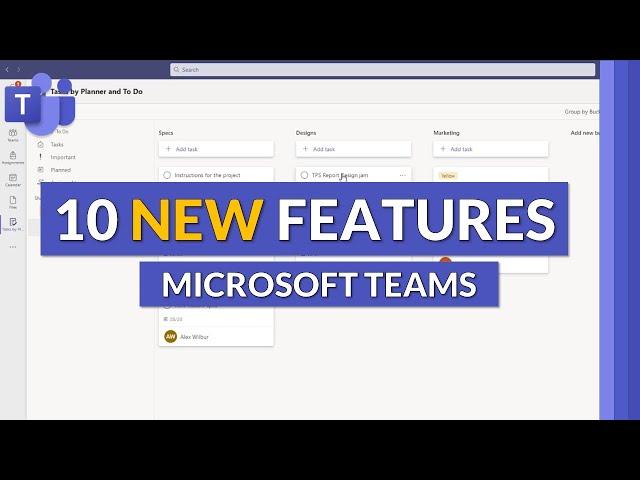 Top 10 NEW features in Microsoft Teams 2021 | Create Task in Teams, Accessibility, Polls & more