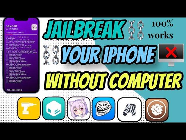 How to Jailbreak  your iphone 2024! Without computer on 6,6s,6s+,7,7+,8,8+,X,Xs,Xr . Ios 15-15.8