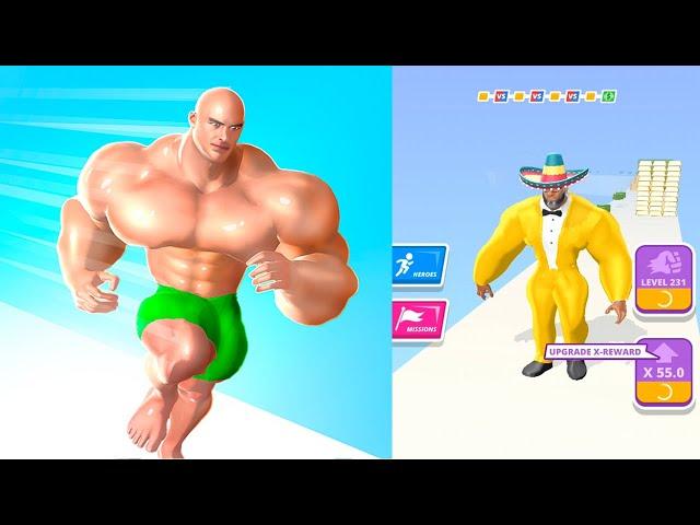 Muscle Rush - Smash Running - All Levels Gameplay iOS Android (Levels 301-312)