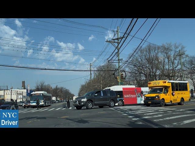 New York City | 4K Driving in Street Brooklyn, NY (Avenue U & Mill Ave & Ralph Ave & Flatlands Ave)