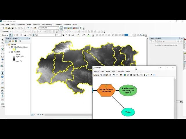 Clipping a raster with each polygon of a multi-polygon feature in ArcGIS