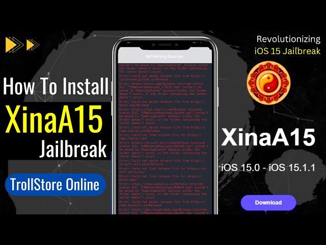 How To Install XinaA15 Jailbreak via TrollStore | Install XinaA15 TrollStore| iOS 15 Jailbreak No PC