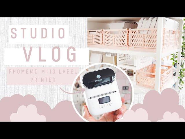 Studio Vlog 55 // Phomemo M110 Label Printer & Wrapping Up For Christmas | AD