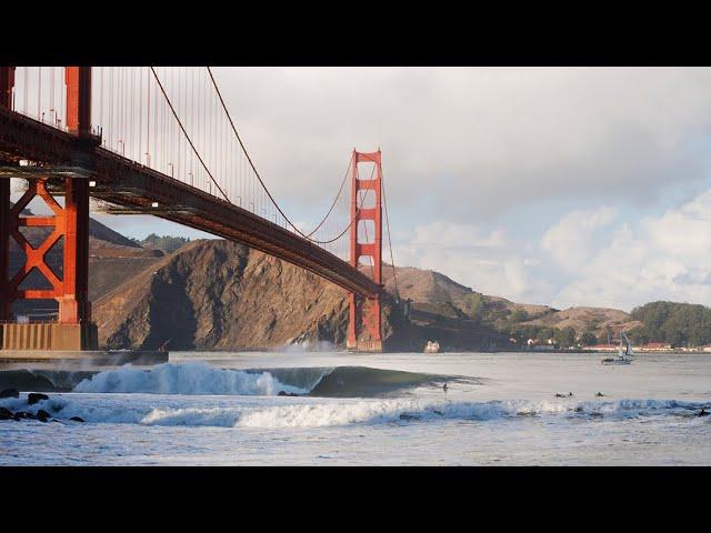 Surfing UNDER The Golden Gate Bridge | RAW