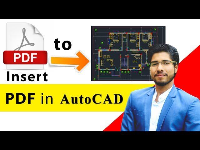 Inserting PDF in AutoCAD | How to Convert PDF into AutoCAD file