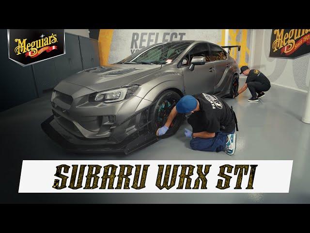 Subaru WRX STI Varis Widebody Car Wash & Detail for upcoming Car Show with Meguiar’s