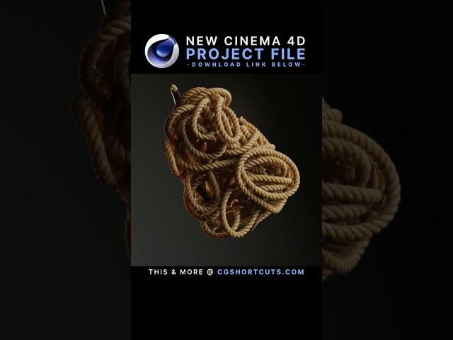 Dynamic Rope in Cinema 4D⭐C4D + Redshift Project File