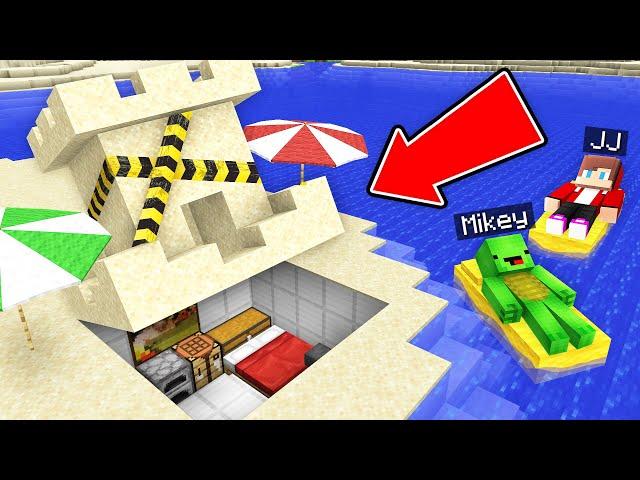 JJ and Mikey Survive In The SUMMER Bunker in Minecraft ! - Maizen