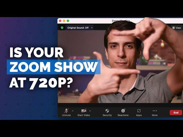 The SECRET to unlock HD resolution on Zoom for your shows