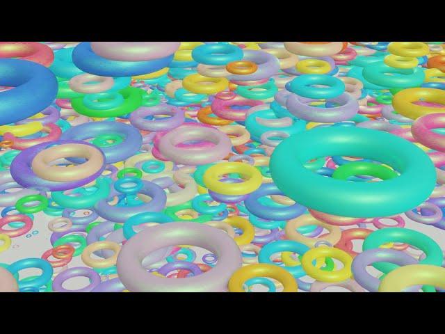 Blender 2.93 Tutorial | Particles animation with Colourful Ring in Blender